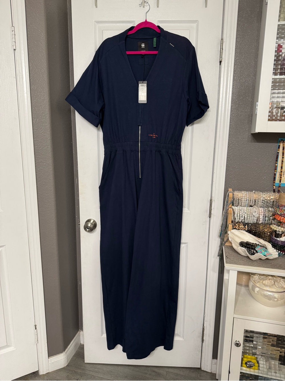 G-Star Raw Sartho Blue Blouse Jumpsuit XL